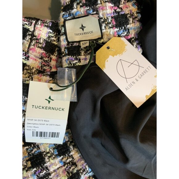 Tuckernuck Prismatic Tweed Radziwill Dress Black , Size XXS NWT $298 - Picture 13 of 13